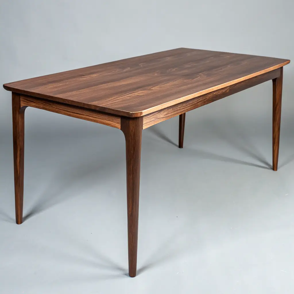 Walnut and Blue Epoxy Coffee Table