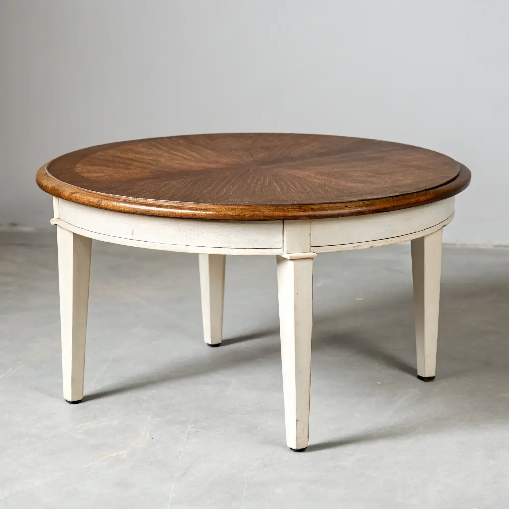 Reclaimed Wood Epoxy Side Table